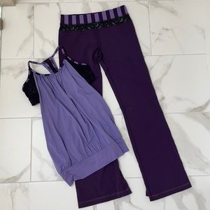 Lululemon purple yoga set